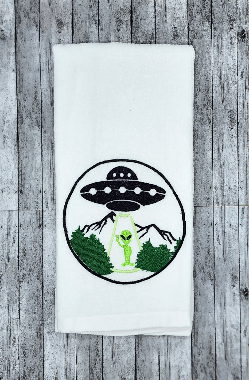 Peace Sign Alien Abduction Glow-in-the-Dark FREE SHIPPING!