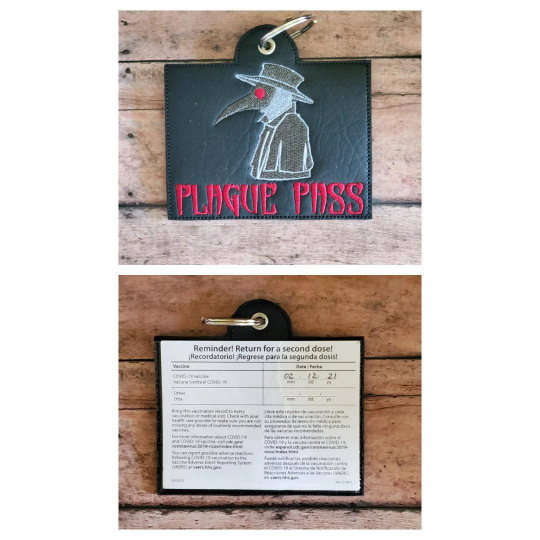 Small COVID Vaccine Card Holder - Plague Pass